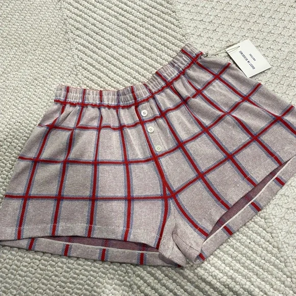 Guest in Residence Picnic Plaid Shorts Size Medium - Picture 3 of 15